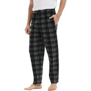 FELEMO Men's Pajama Pant Comfy Soft Lounge Plaid Sleep Pants, M-XXL