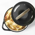 thumbnail image 3 of Cravings By Chrissy Teigen 2 Piece 4.7 Inch Enameled Cast Iron Mini Casserole Set in Gray, 3 of 4