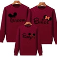 thumbnail image 1 of Lindo dibujo animado Mickey Minnie oreja sudadera padre-hijo otoño familia juego trajes Casual padre hijo madre hija ropa mamá (3XL) Gao Jinjia LED, 1 of 2