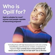 Opill Daily Oral Birth Control Pills, Progestin-Only, 3 Month, 84 ct