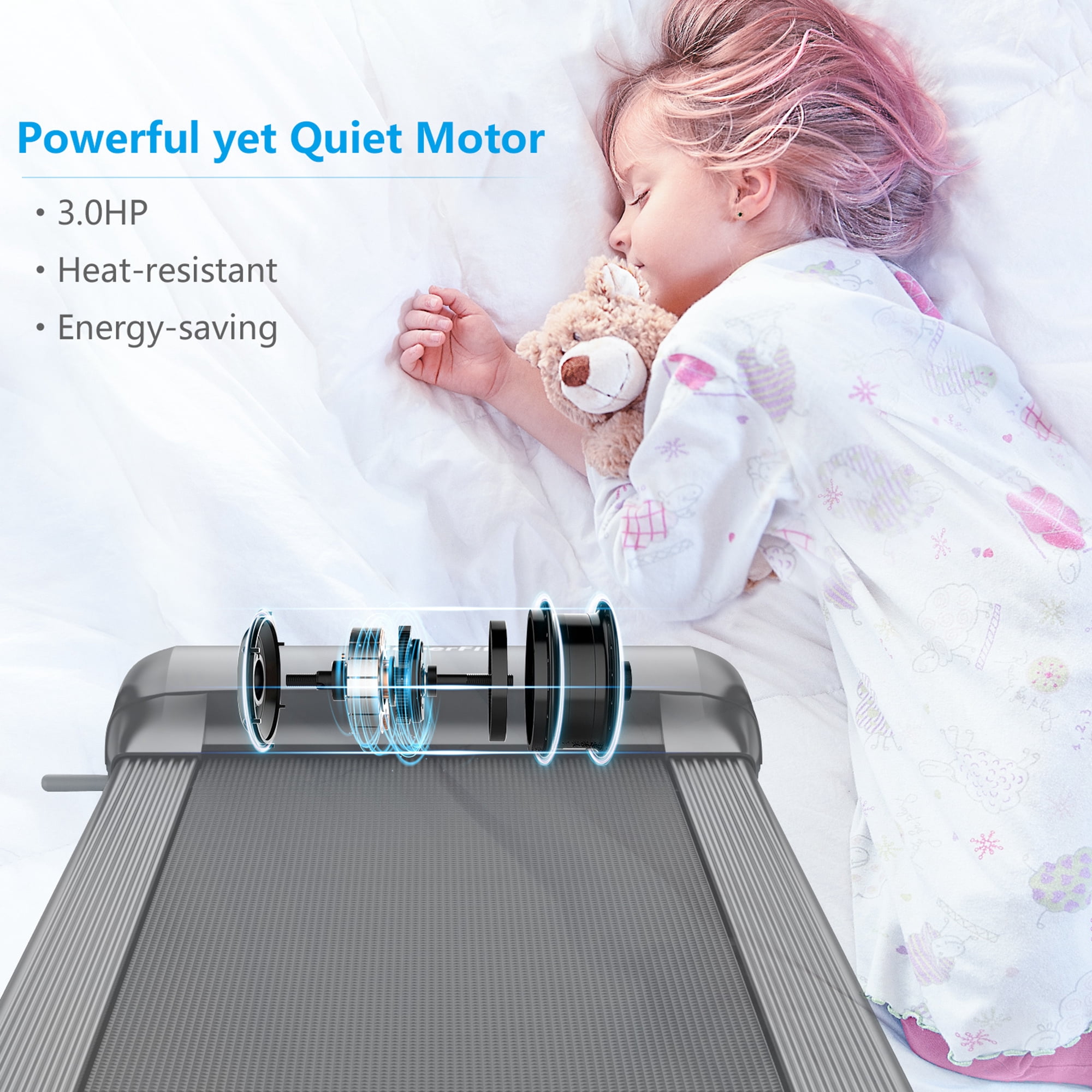 Gymax Folding Treadmill 3.0HP Electric Walking Running Machine w/ LED Touch Screen