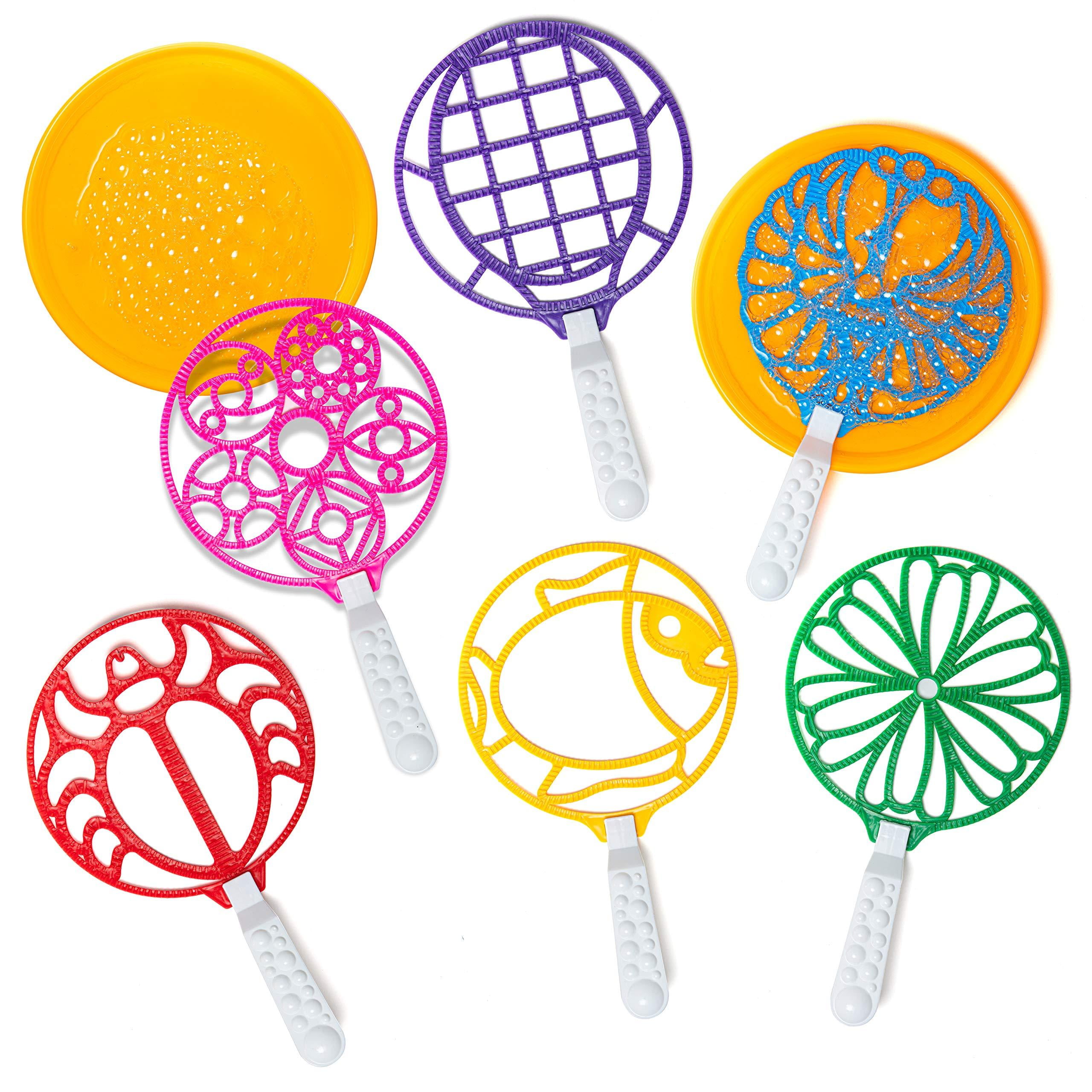 Bubble Wands - Jumbo Colorful Bubble Wand Toy Set - Assortment of Large