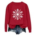thumbnail image 1 of SXcggal Chandail à Capuchon pour Femmes Automne/hiver Mode Décontractée Imprimé de Noël Ample à Manches Longues Col Ras du Cou Sans Capuchon Chandail à Capuchon Stylé et Douillet pour Femmes, 1 of 4