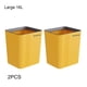 thumbnail image 2 of Yuarrent Cubo de basura de Hotel para el hogar de 2 piezas, cesto de basura portátil para baño y cocina, cubo de basura de forma cuadrada de gran Almacenamiento y organización del hogar Amarillo L Yuarrent HA084658-09, 2 of 6