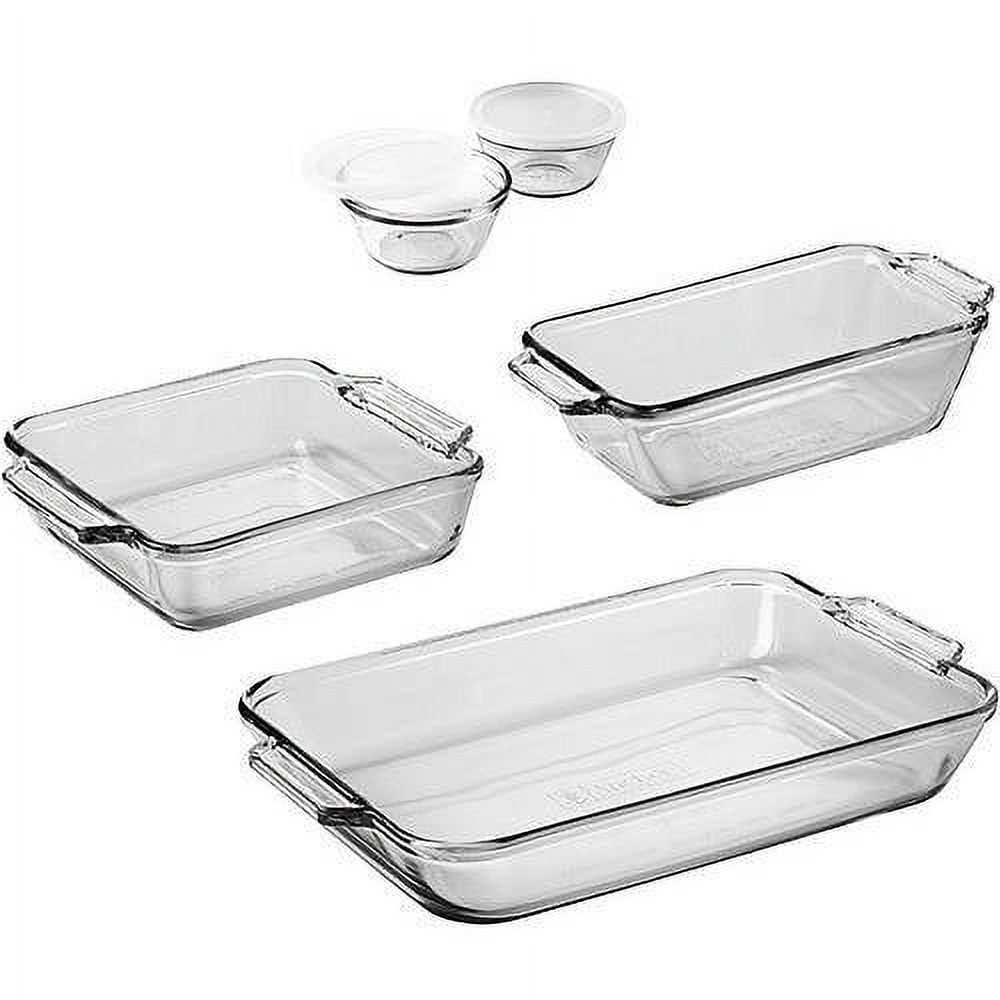 Anchor Hocking Glass Baking Dish Set, 7 Piece Glass Bakeware Set - image 2 of 10