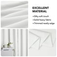 thumbnail image 6 of Deconovo White Rod Pocket Room Darkening Curtains 63 inches Long, Thermal Insulated Window Curtains for Living Room 42W x 63L inch 2 Panels, 6 of 8
