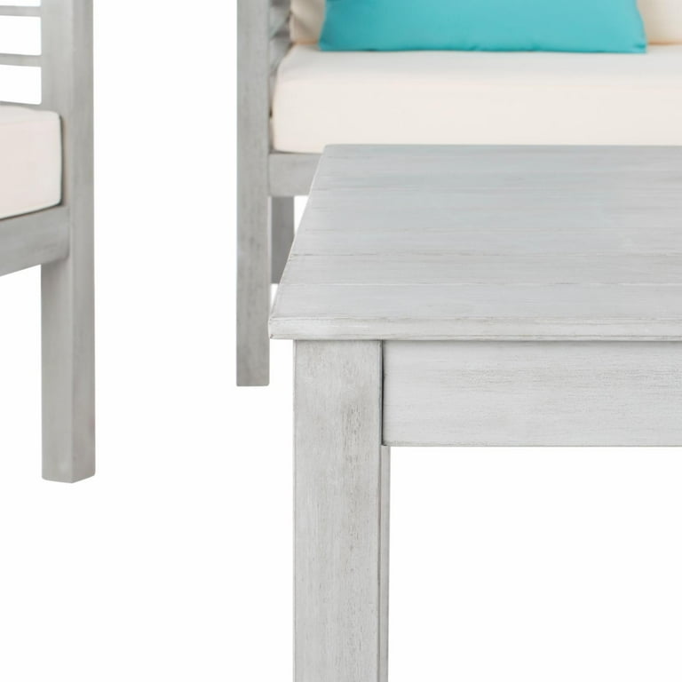 Safavieh Alda 4 Piece Outdoor Set with Accent Pillows Walmart