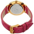 thumbnail image 4 of Women's Diamond Hibiscus Gold-Tone/Hot Pink Leather Strap Watch, 4 of 4