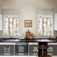 thumbnail image 2 of Fall Kitchen Curtains 36 Inch Short - 2 Panel Set, Autumn Harvest Print, Rod Pocket Window Treatment for Thanksgiving, Farmhouse, Cafe, Living Room - Machine Washable, 2 of 4
