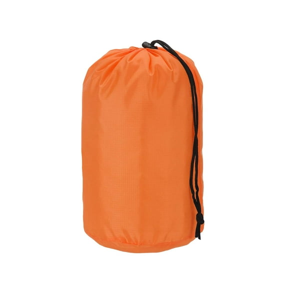 Uxcell Stuff Sack, Nylon Waterproof Storage Sacks Portable Drawstring Dry Stuff Bag Gear Organization with Toggle, 3x7Inch Fit for Backpacking Camping Traveling Hiking(Orange)