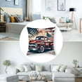 thumbnail image 5 of nygtbtfer Set of 4 Throw Pillow Covers Pillow Covers American Flag Red White Blue Cushion Covers Pillow Cases Home Outdoor Decorations White, 5 of 7