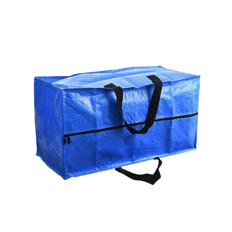 Large Capacity Moving Bag With Zippers & Carrying Handle, Heavy Duty Storage  Tote For Space Saving