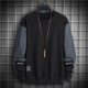 thumbnail image 1 of Amzcrzy Sudadera Para Hombre, Estilo Casual, Cómoda, Lisa, Holgada, De Manga Larga Y Cuello Redondo, Color Negro, 5Xl, 1 of 3