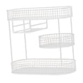 thumbnail image 3 of Cesta de frutas de malla de hierro, frutero multiusos, cesta para pan, estante para verduras, fruta Blanco, 3 of 9