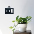thumbnail image 2 of Village Wrought Iron ESSG-51 Switch Cover Triple - Heart, 2 of 2