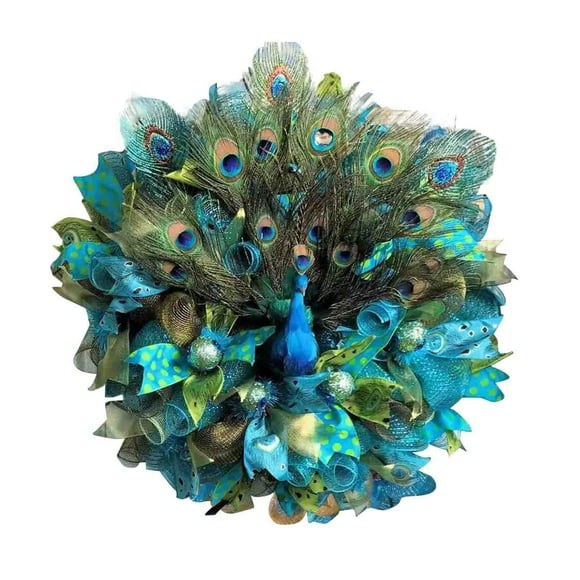 HomeNest Nouvelle Couronne Anneau en Rotin Bleu Décoration de Porte de Mariage Décorations de Scène Extérieure Caractéristiques: (Violet)
