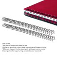 thumbnail image 4 of Double Loop Wire Binding Spine 180-Sheet Capacity 50Pcs Kit with 19mm Diameter for A4 Paper, 4 of 7