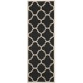 thumbnail image 3 of Safavieh Courtyard Black Indoor Outdoor Rug - Runner 2'3" x 8', 3 of 4
