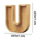 thumbnail image 3 of Lata de ahorro de madera con letras en inglés y cristal transparente., 3 of 6