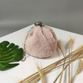 thumbnail image 3 of SPRING PARK Women Ladies Fashion Mini Fuzzy Flagon Bucket Shape Cute Mini Fashion Cross body, 3 of 7