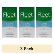 (3 pack) Fleet Laxatives, Saline Enema for Adult Constipation Relief, Prefilled Enemas, 4.5 fl oz, 4 Bottles
