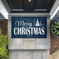 thumbnail image 4 of Blue Toned Merry Christmas Printed Outdoor Door Mat, design by Andrea Jasid Grassi, 18"x30", 4 of 8