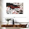 thumbnail image 3 of Elephant Stock Texas Hold 'Em Poker Game Wall Art - Horizontal Canvas Wall Art - Living Room Wall Decor - Hobbies And Lifestyle Canvas - Black And Red Decor - 36" x 24", 3 of 8
