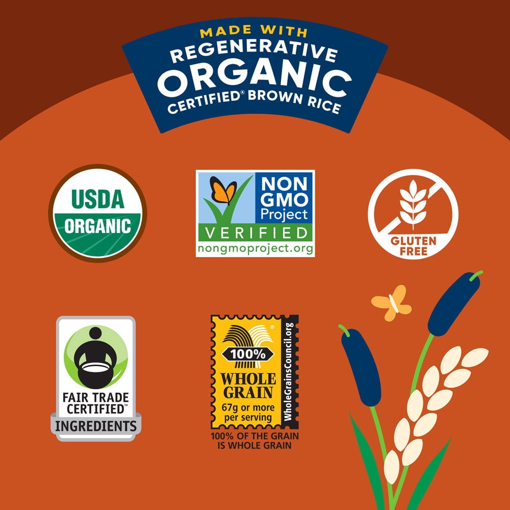 Pack of 6, Lundberg Organic 90-Second Brown Rice & Quinoa, 8 oz