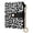 Pure White Dark Black Pattern, variant on Small Wallet For Women Bifold Leather Pocket Coin Credit Card Holder With RFID Blocking Pure White Dark Black Pattern