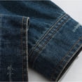 thumbnail image 4 of uublik Denim Jacket Men Blue Casual Long Sleeve Button Down Denim Jacket Fall Coat, 4 of 7