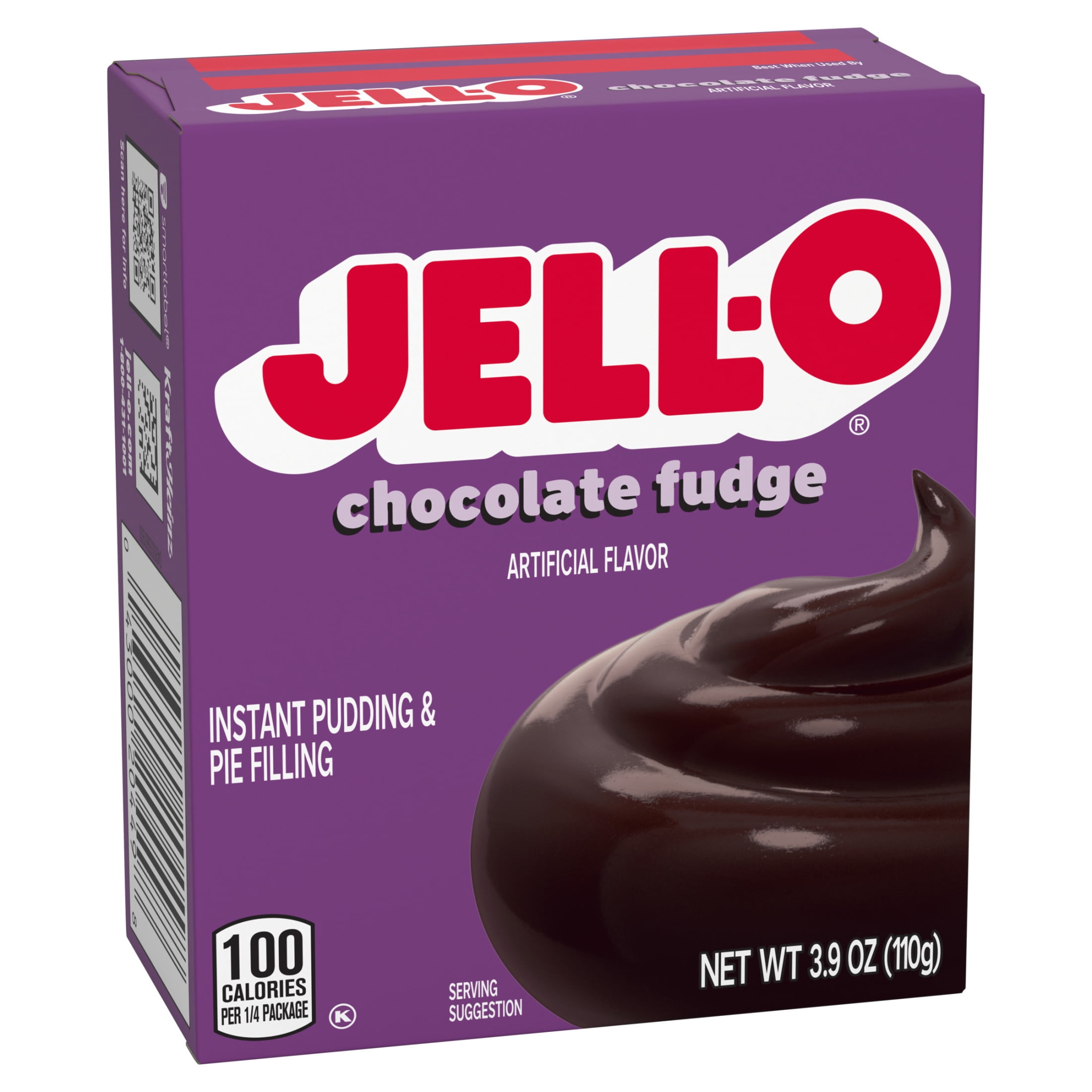 (12 pack) Jell-O Chocolate Fudge Instant Pudding & Pie Filling Mix, 3.9 oz Box