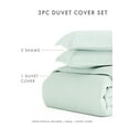 thumbnail image 5 of Comfort Canopy - 3 Piece Mint Microfiber Solid Duvet Cover Set with Shams for Queen Size Bedding, 5 of 12