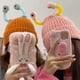 thumbnail image 4 of Jumpingount Gorro de invierno tejido con fibras acrílicas, tentáculos moldeables y pequeño monstruo brillante, bonito gorro brillante Sombreros gris oscuro, 4 of 6