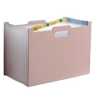 File Organizer Box Office Document Storage with 5 Hanging Filing Folders,  Collapsible Linen Storage Box with Lids, Home Portable Storage with Handle,  Letter Size Legal Folder school supplies 