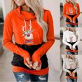 thumbnail image 4 of Pntutb, sudaderas con capucha con gráficos navideños para mujer, jersey con cuello de capucha, sudaderas con capucha de manga larga, jerséis casuales divertidos y bonitos de calabaza, tops Pntutb Pntutb-6918, 4 of 6