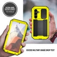 thumbnail image 4 of SaniMore for Samsung Galaxy S24 5G 2024 Rugged case with Screen Protector, Stand Camera Slide Cover for Samsung S24 Metal Military Sturdy Armour Shockproof Cover for Man Outdoor, Yellow, 4 of 8