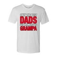 thumbnail image 2 of Wild Bobby,Only The Best Dads Get Promoted to Grampa, Father's Day, Men Premium Tri Blend Tees, Heather White, Medium, 2 of 3