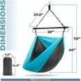 thumbnail image 2 of Sorbus Collapsible Hammock Chair, Blue / Black, Solid Print, 2 of 6