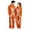 Z1-Orange, variant on YUEHUA Halloween Onesie, Unisex Skeleton Jumpsuit, Soft Fleece Hooded Zip-Up Lounge Wear, Cozy Fall Nightwear for Couples, Bone Print One-Piece Pajamas