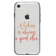 thumbnail image 1 of DistinctInk Clear Shockproof Hybrid Case for iPhone 7 8 SE (2020 Model) 4.7" Screen TPU Bumper Acrylic Back Tempered Glass Screen Protector - A Bikini is Always a Good Idea, 1 of 5