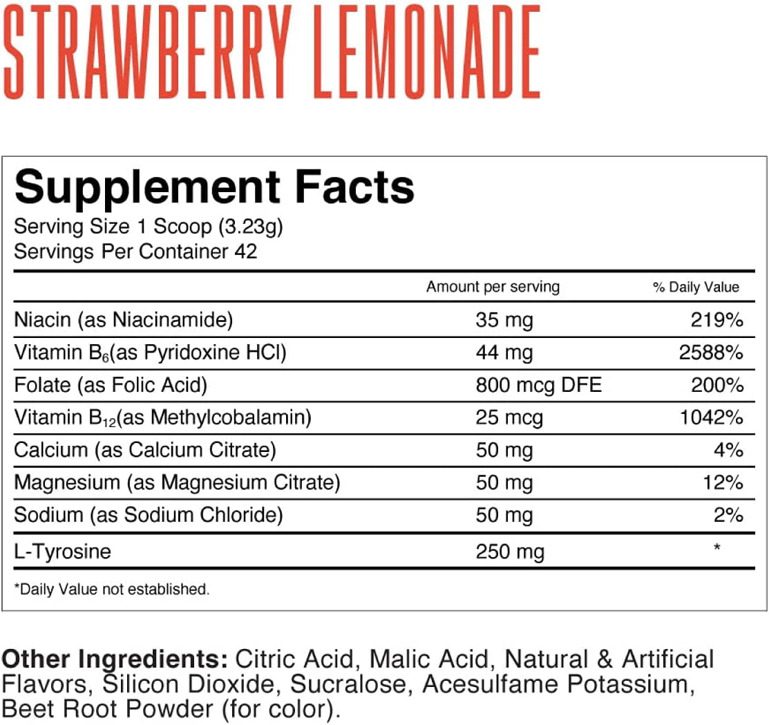 TransformHQ Hydration 42 Servings (Strawberry Lemonade) - Electrolytes, Vitamins, Supplements