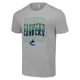 thumbnail image 2 of Men's Starter Heather Gray Vancouver Canucks Four Team Name Logo T-Shirt, 2 of 3