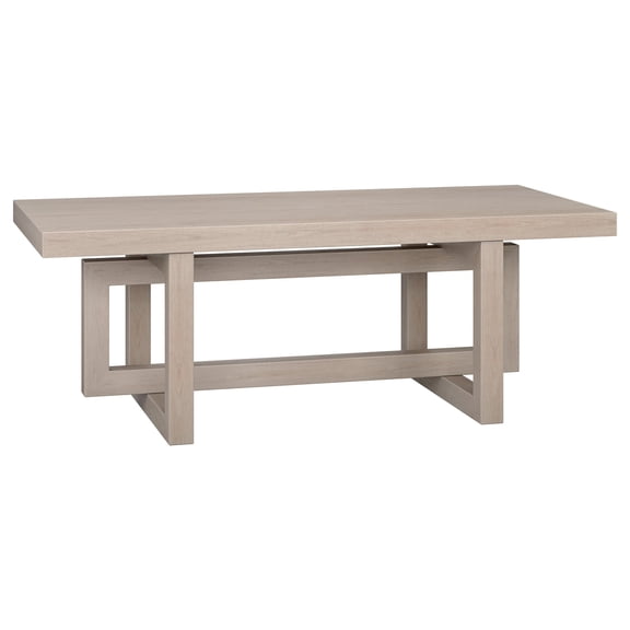 Evelyn&Zoe Modern/Contemporary 47" Wide Alder White Coffee Table