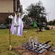thumbnail image 4 of Decoraciones de Halloween, adornos de Halloween, regalos de Halloween, accesorios de Halloween, bruja voladora de jardín, terror, bruja voladora, decoración de patio, bruja voladora, adorno de bruja d, 4 of 9