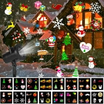TOPCHANCES Christmas Lights Projector,Waterproof IP65 Indoor Outdoor LED Projector, 16 Slides Holiday Light Party Garden House Apartment Kids Room Night Light (16 Pattern)