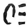 thumbnail image 3 of Unique Bargains 1 Pc Sequins Weave Headbands for Women Black, 3 of 6