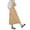 Khaki, variant on Wdgfv Japanese Apron Women-Cross Back Apron for Women with Pockets, Pinafore Aprons, Womens Cotton Linen Apron