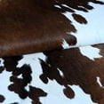 thumbnail image 3 of Unique Small Brown & White Cowhide Rug - Natural Design for Cozy Home Decor, Adds a Touch of Elegance to Any Space, 3 of 5