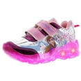 thumbnail image 1 of Tenis Frozen Disney Niñas Luces Led Tipo Piel Rosa Casuales fucsia 17 Incógnita 015A1F, 1 of 4