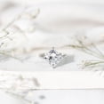 thumbnail image 6 of Rosec Jewels Lab Grown Diamond Princess Cut Engagement Ring 5 Carat - IGI Certified - E-VS1 Grade - Diamond Ring for Women, 14K White Gold, US 9.00, 6 of 9